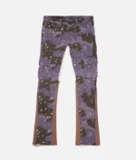 Valabasas Commander Purple Brown Stacked Jean