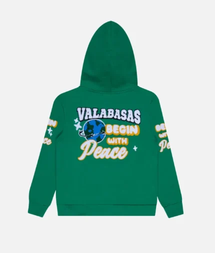 Valabasas Harmony Fleece Hoodie Green