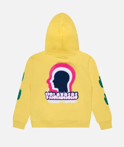 Valabasas Unity Carmine Yellow Fleece Hoodie